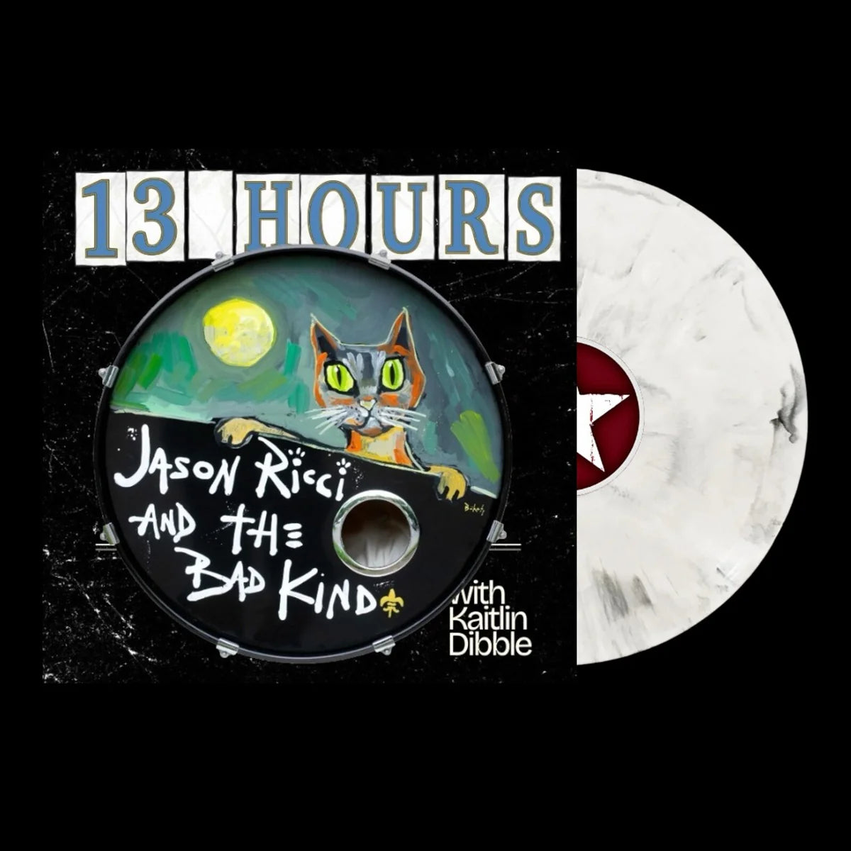 Jason Ricci & The Bad Kind - 13 Hours [White Marbled Vinyl]