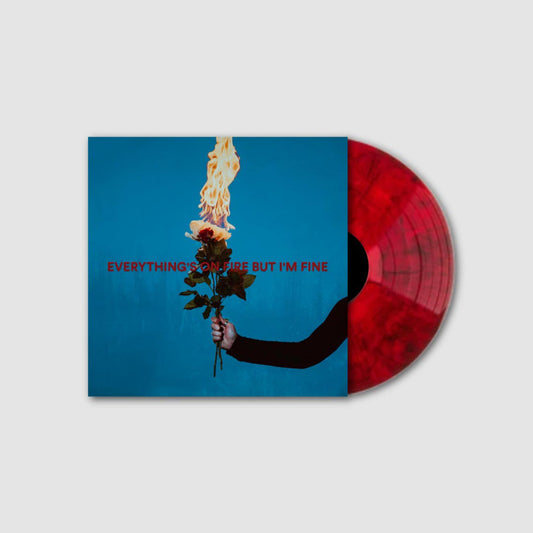 As December Falls - Everything's On Fire But I'm Fine [Marble Red vinyl]