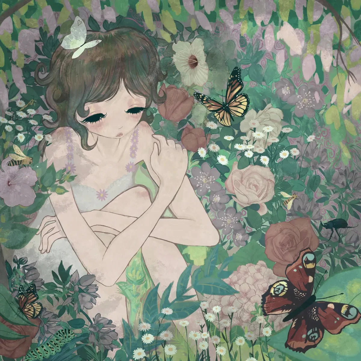 Temachii - Flora Maniia [pink in bone coloured vinyl]