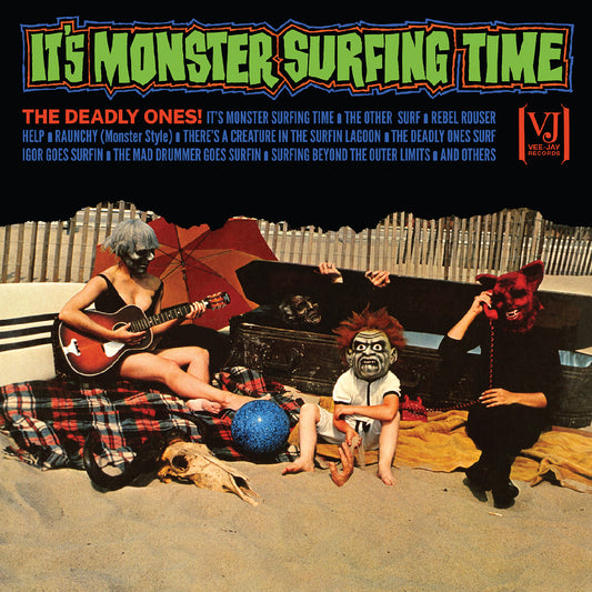The Deadly Ones - It's Monster Surfing Time (ALL-ANALOG) (BLOODY PUMPKIN VINYL)