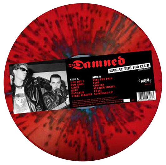 DAMNED - LIVE AT THE 100 CLUB [Red/Black Splatter Vinyl]