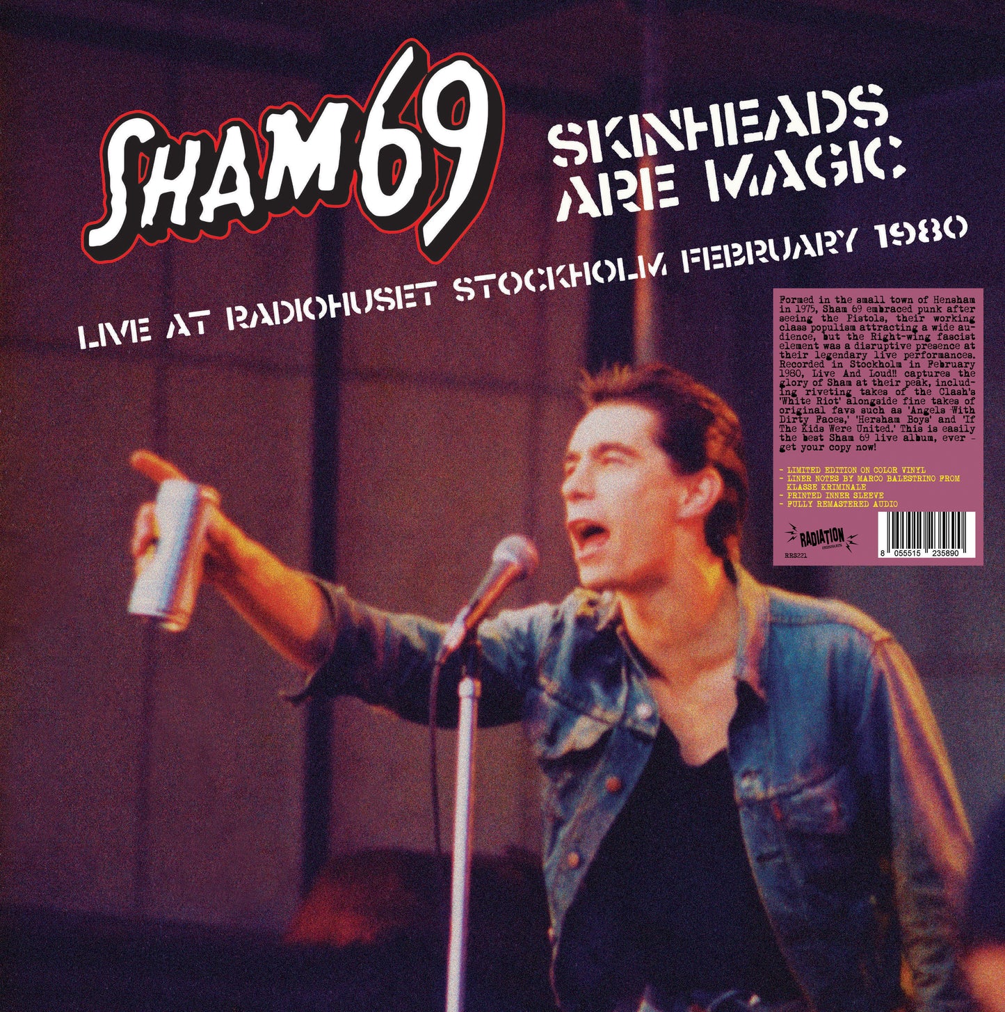 SHAM 69 - SKINHEADS ARE MAGIC - LIVE… [Red Marble LP Vinyl]