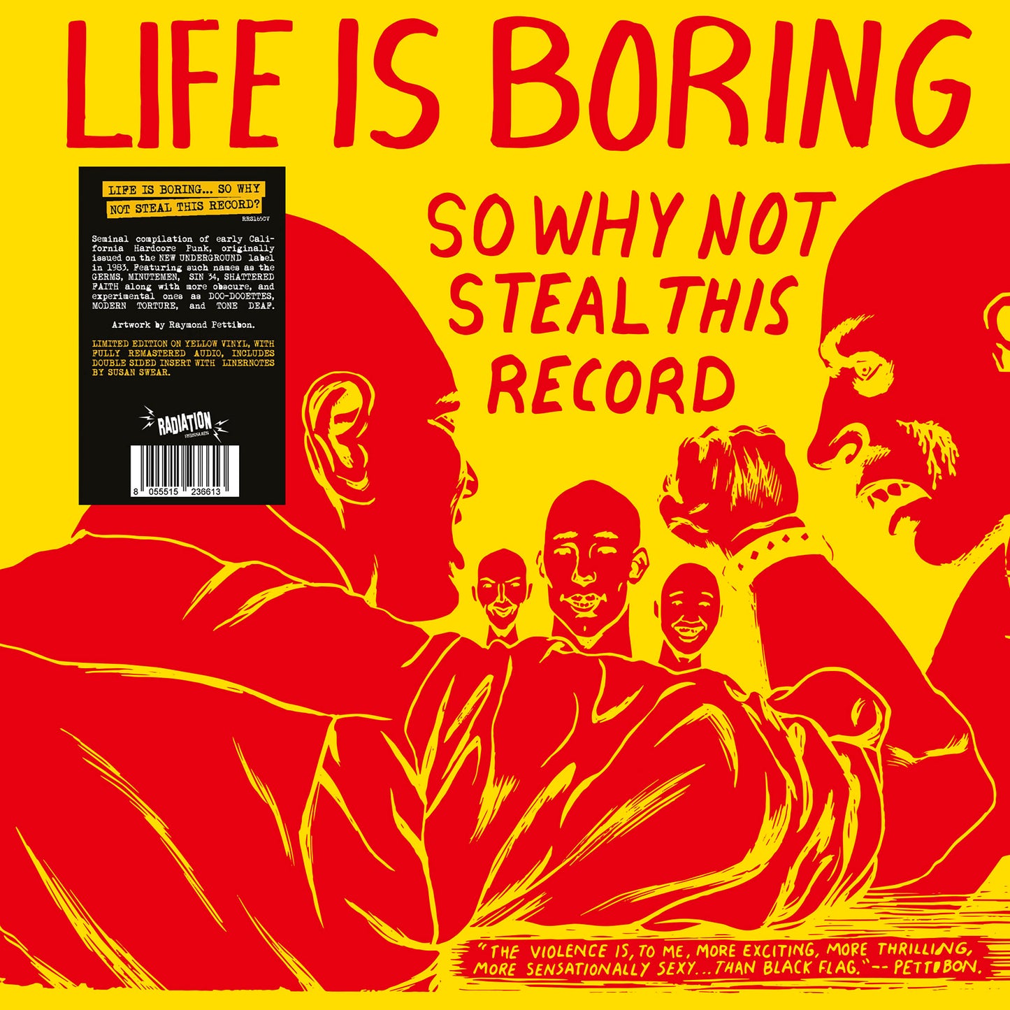 VARIOUS ARTISTS - Life Is Boring So Why Not Steal This Record (Yellow Vinyl)