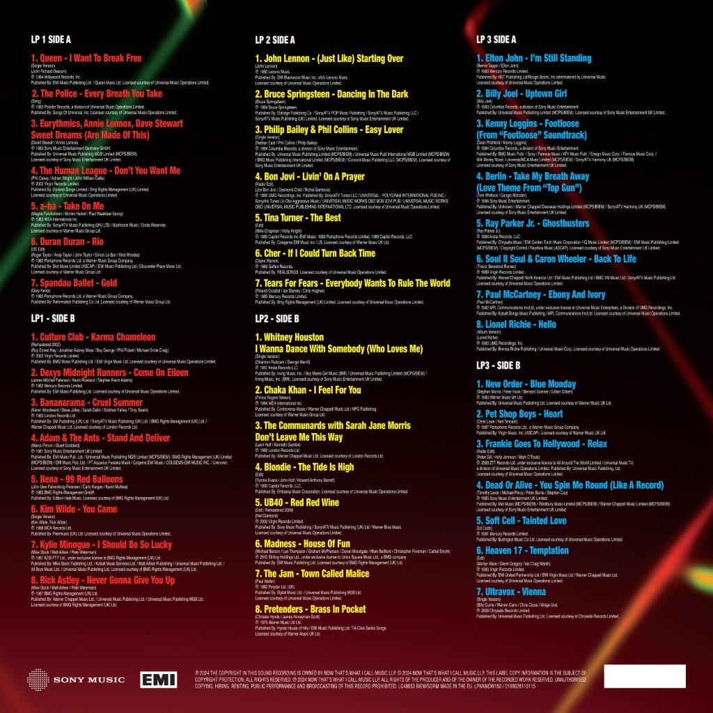 Various Artists - NOW That's What I Call The 80s [3LP Coloured]