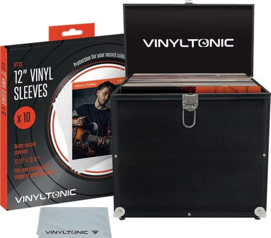 Vinyl Tonic Black LP Case (With Cloth & 10Pk Outer Sleeves)