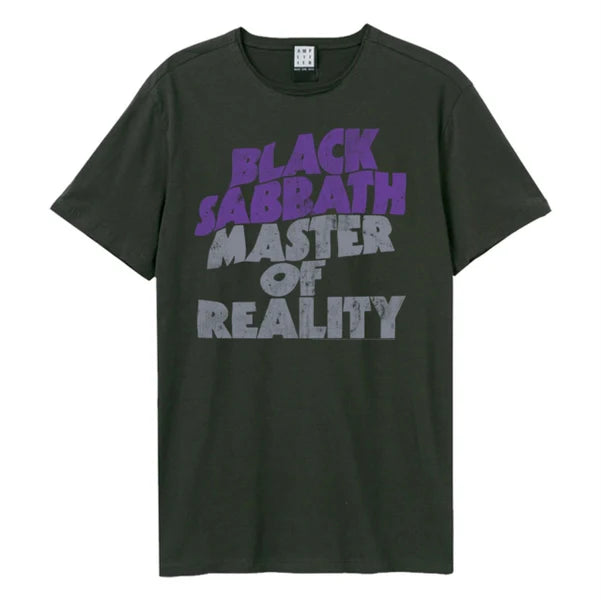 Black Sabbath Master Of Reality Amplified Vintage Charcoal Small T Shirt