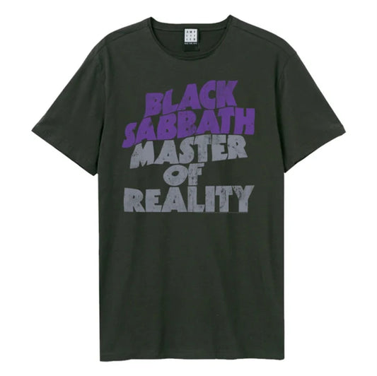 Black Sabbath Master Of Reality Amplified Vintage Charcoal Small T Shirt