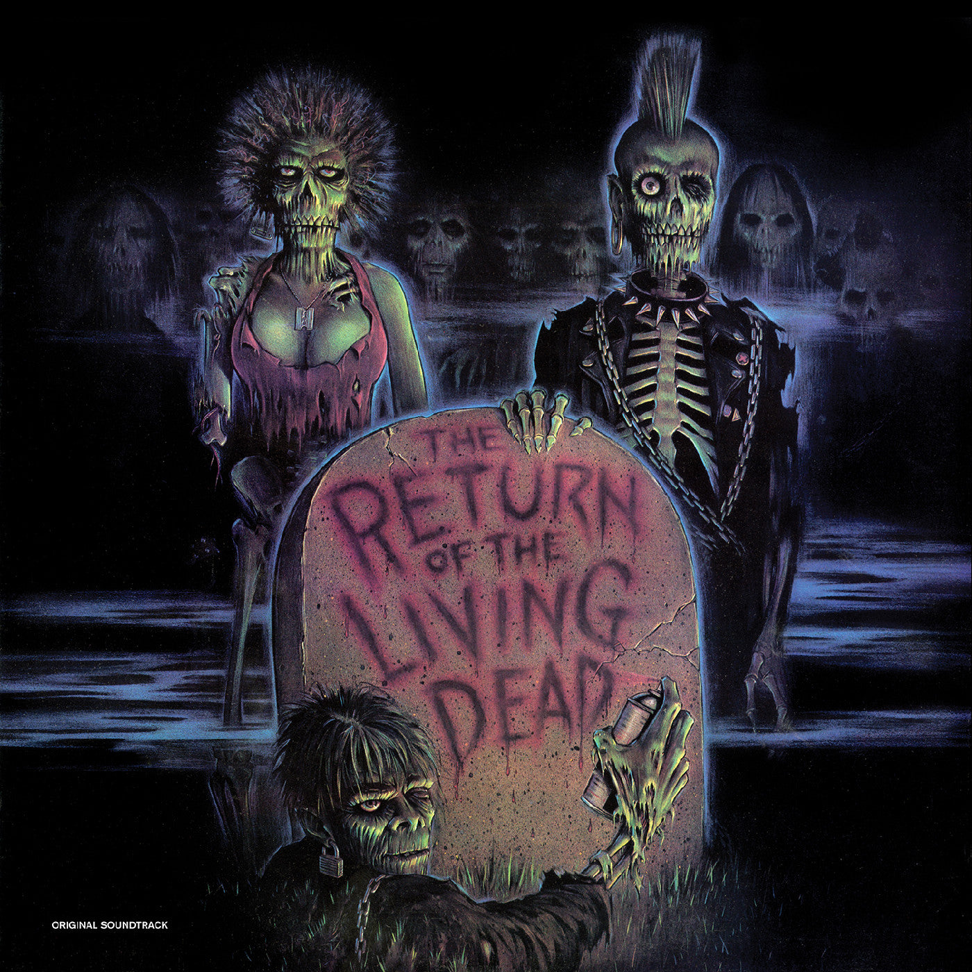 Various Artists - The Return of the Living Dead--Original Soundtrack (RADIOACTIVE GREEN WITH BROWN TARMAN SPLATTER VINYL)