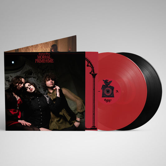 Sunflower Bean - Mortal Primetime [Transparent Red vinyl in Gatefold Gloss Laminated and Embossed Sleeve with Printed inner, Numbered + Bonus 12” vinyl]