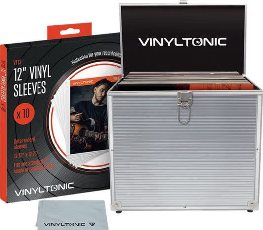 Vinyl Tonic Silver LP Case (With Cloth & 10Pk Outer Sleeves)