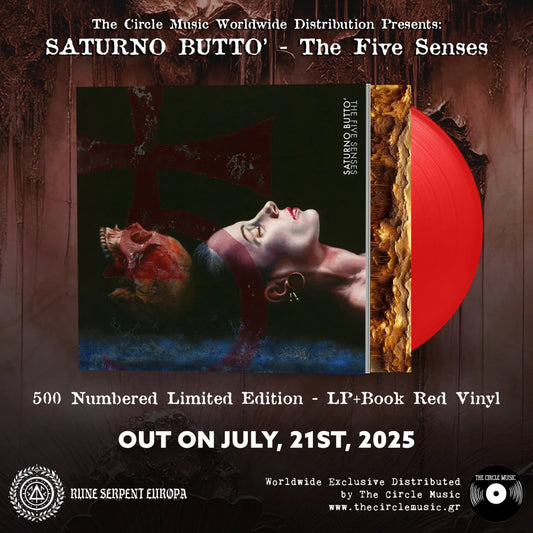 Saturno Butto - The Five Senses [LP RED VINYL & BOOK]