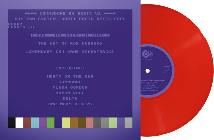 ROB HUBBARD - C64 Greatest Sids - The Art Of Rob Hubbard (Numbered Edition) (Red Vinyl)