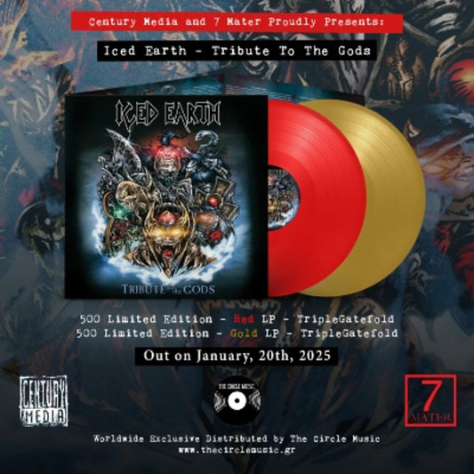 Iced Earth - Tribute to the Gods [Red Vinyl in Deluxe Triple Gatefold]