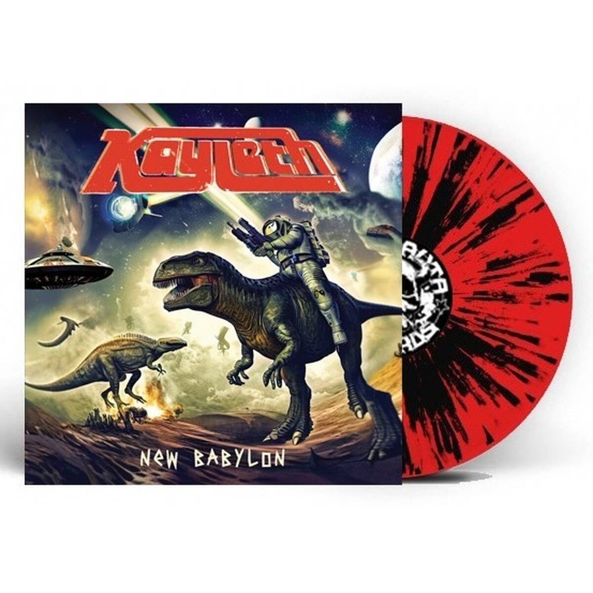 Kayleth - New Babylon [Red w/Black Splatter coloured vinyl]