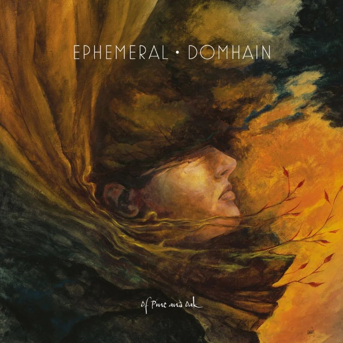Ephemeral / Domhain - Of Pine and Oak [Single-sided transparent orange LP]