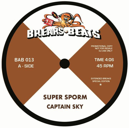 CAPTAIN SKY / GUS POOLE - SUPER SPORM / HALLELUJAH [7" BLACK VINYL]