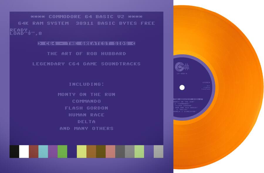 ROB HUBBARD - C64 Greatest Sids - The Art Of Rob Hubbard (Numbered Edition) (Orange Vinyl)