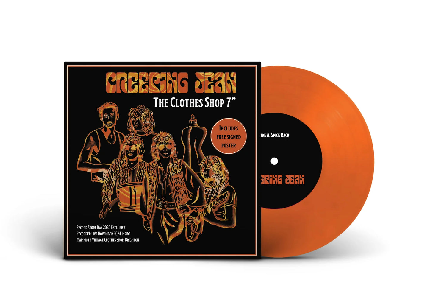 CREEPING JEAN - THE CLOTHES SHOP 7 (RSD2025 Orange 7 With Signed Poster)