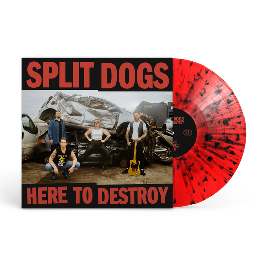 Split Dogs - Here To Destroy [12" Single red with black splatter]