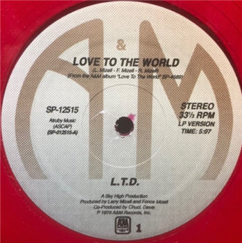 L.T.D. - Love To The World (Red Vinyl)