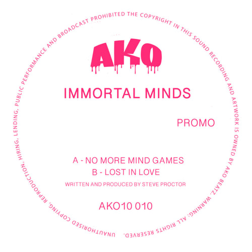 Immortal Minds - No More Mind Games/Lost In Love EP [10" Vinyl]