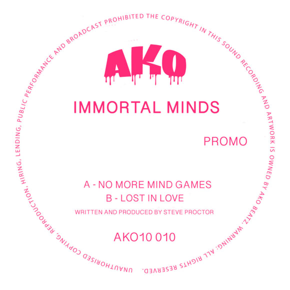 Immortal Minds - No More Mind Games/Lost In Love EP [10