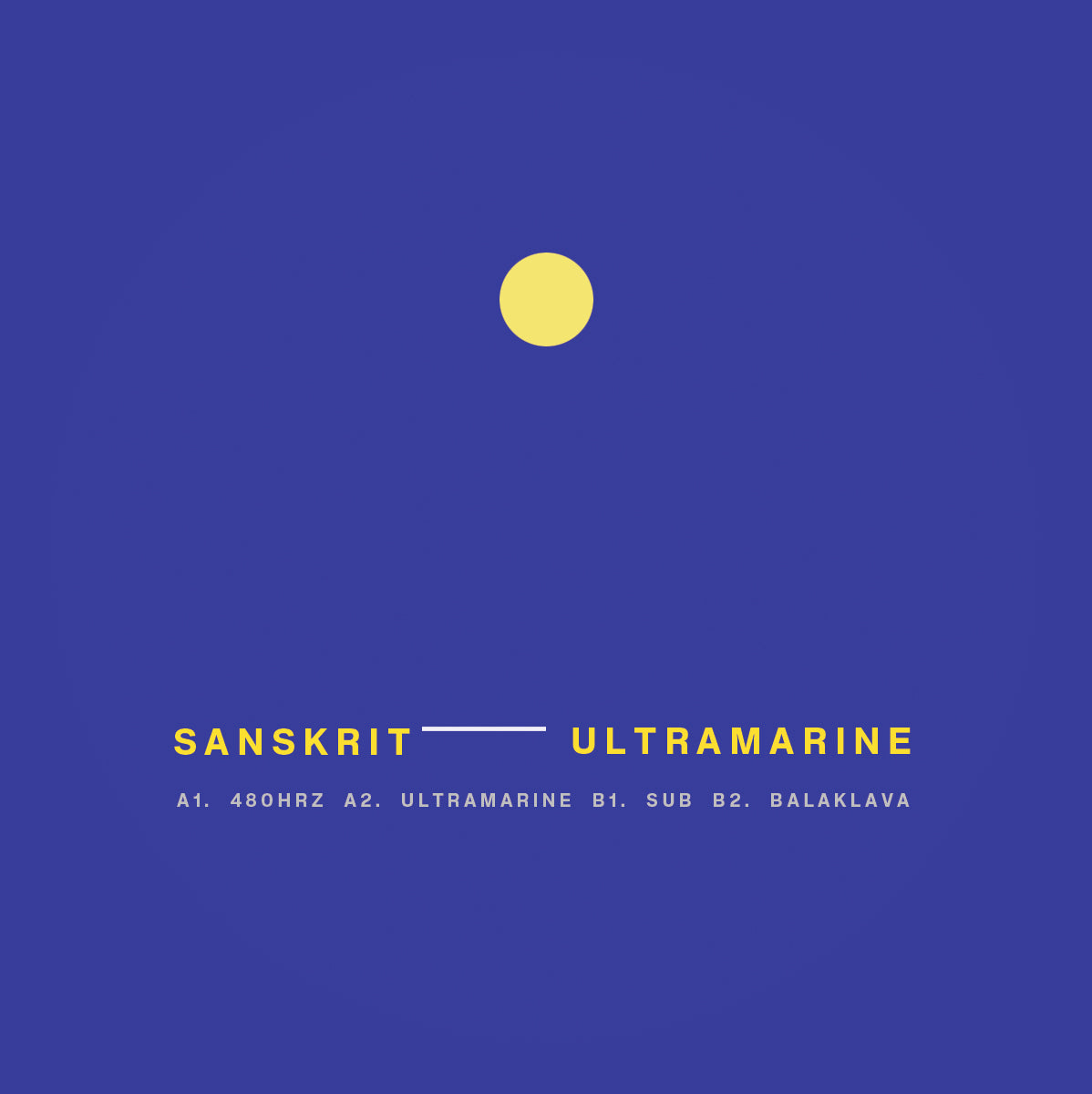 Sanskrit - Ultramarine EP [Label Sleeve]