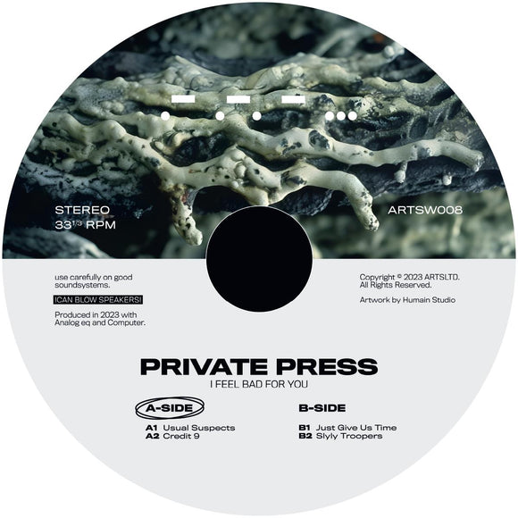 Private Press - I Feel Bad For You [stickered sleeve]