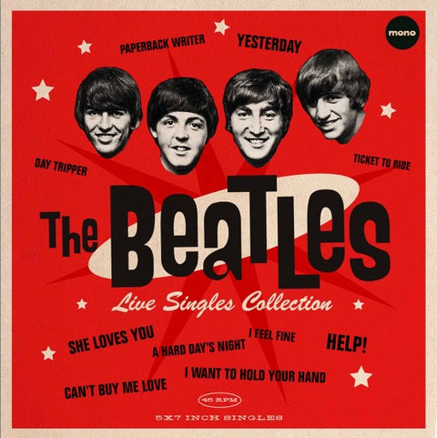 THE BEATLES - LIVE SINGLES COLLECTION [5 X 7" RED VINYL + BOOKLET BOXSET]