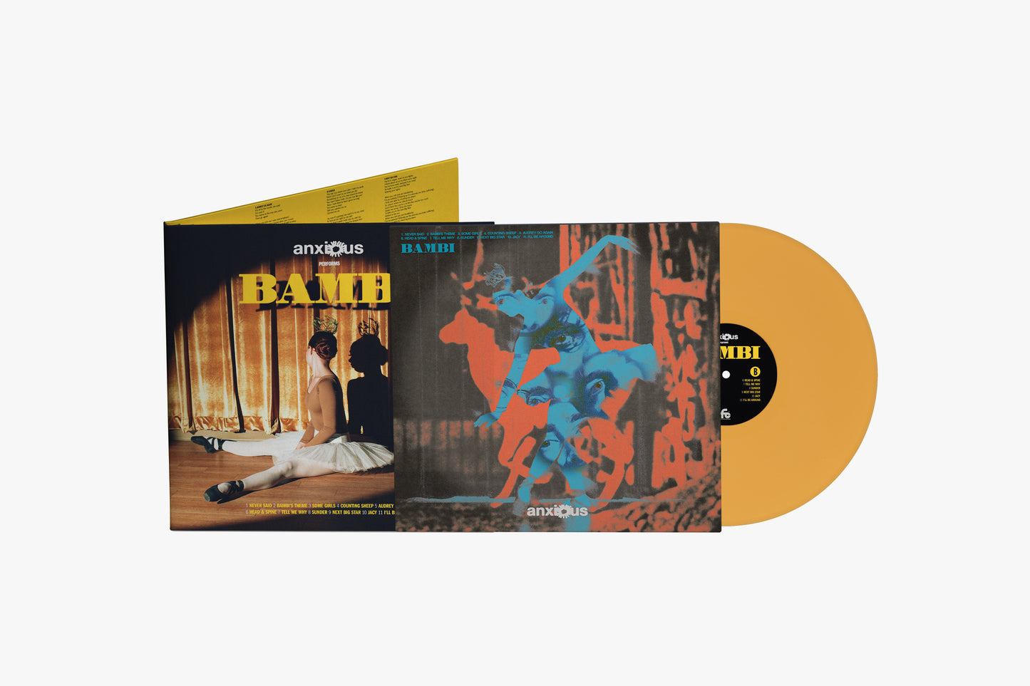 Anxious - Bambi [Yellow Vinyl with Alternate Signed Cover]