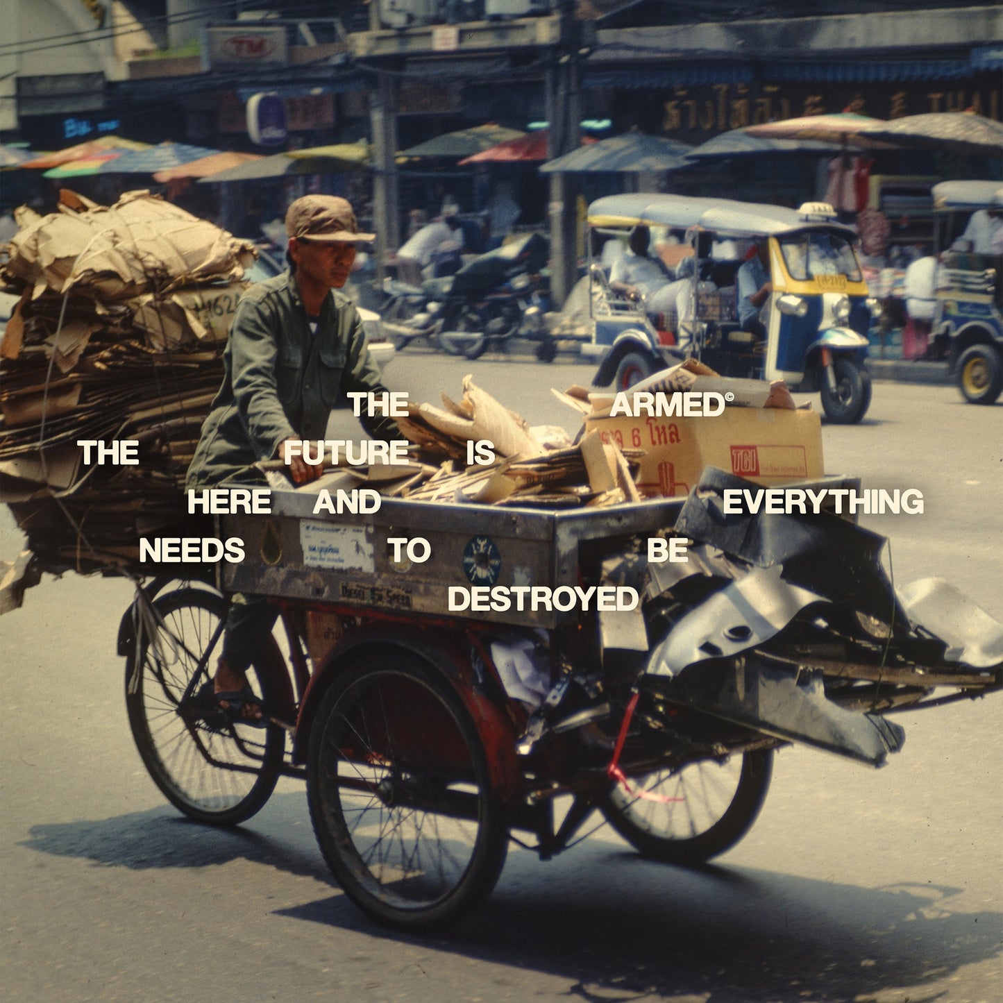 The Armed - THE FUTURE IS HERE AND EVERYTHING NEEDS TO BE DESTROYED [Cloudy clear w/ yellow, green & pink splatter LP]