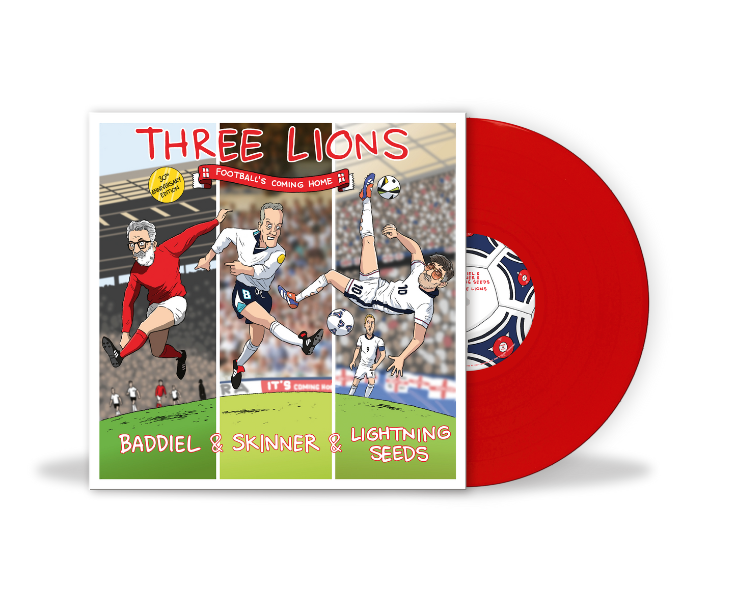 Baddiel, Skinner & Lightning Seeds - Three Lions (Football's Coming Home): 30th Anniversary Edition [Red 7"]