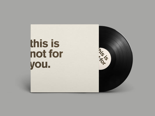 Matthew Bourne - This Is Not For You [LP]