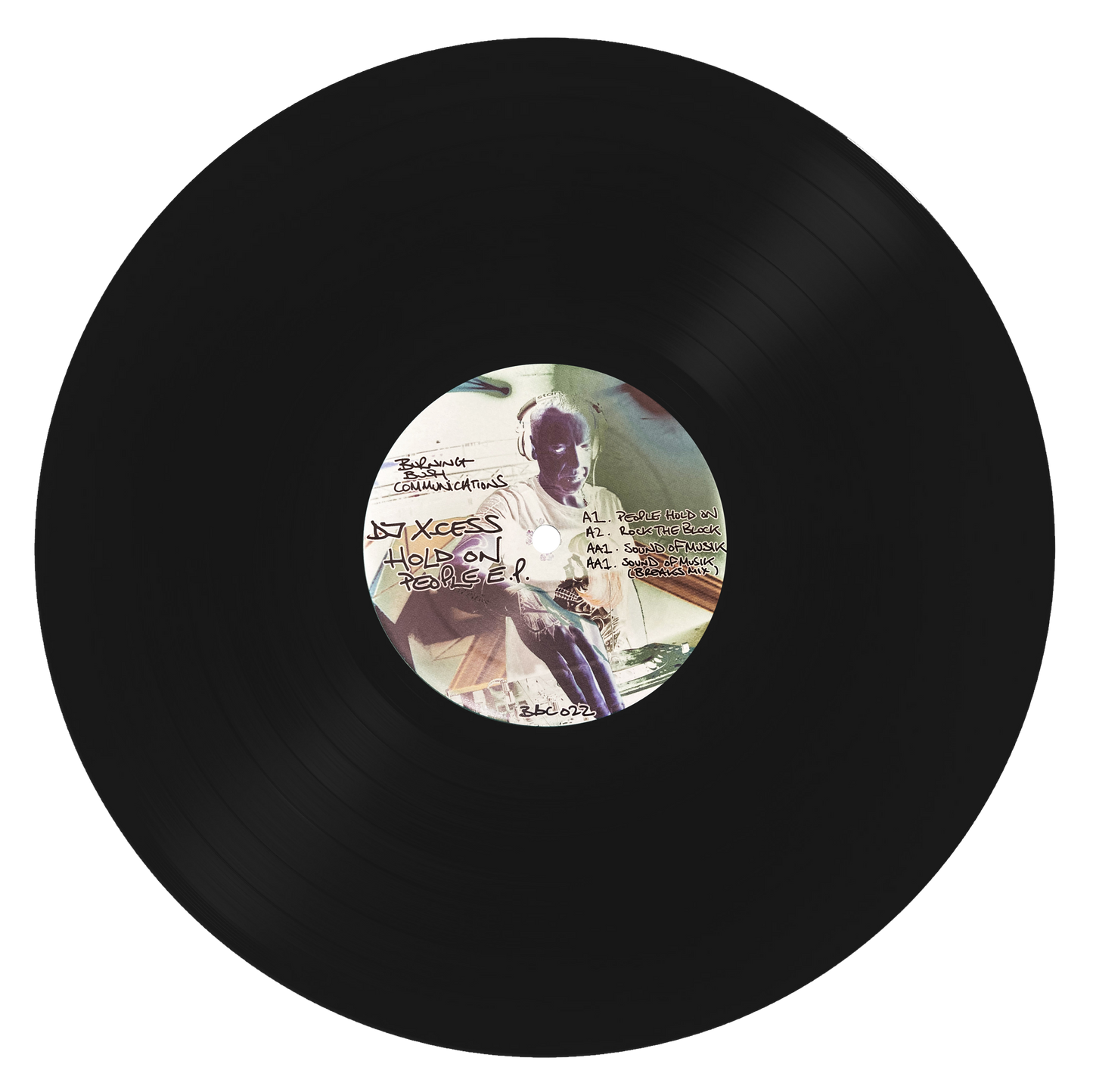 DJ X-Cess - Hold On People EP (Black Vinyl)