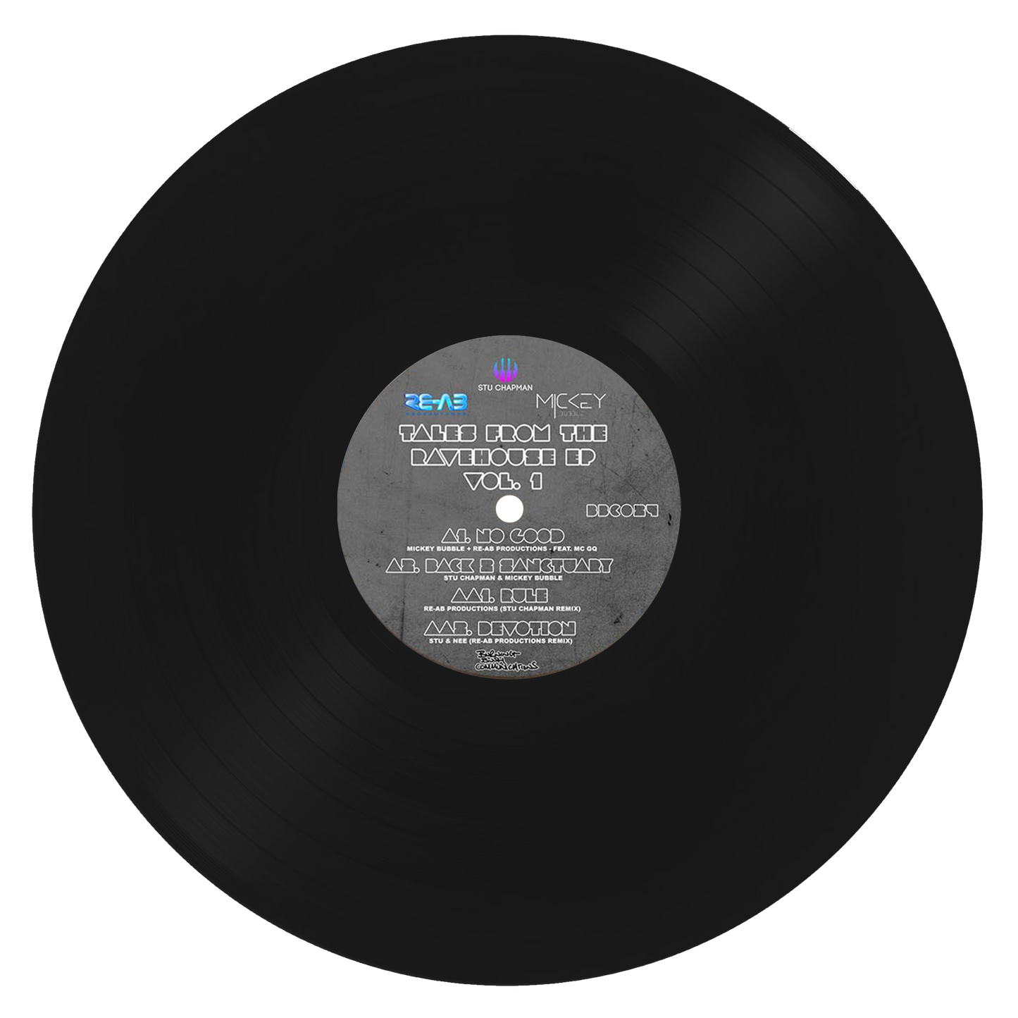 Stu Chapman & Mickey Bubble - Tales From The Rave House EP Vol 1 (Black Vinyl)