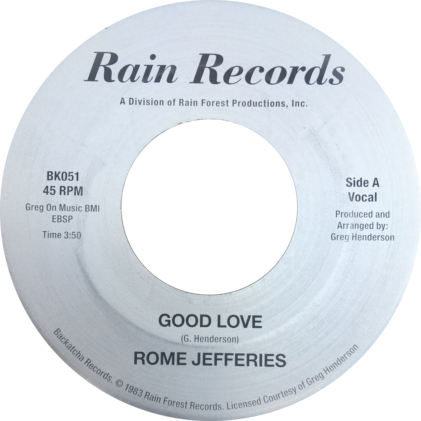 Rome Jefferies - Good Love [7" Vinyl]