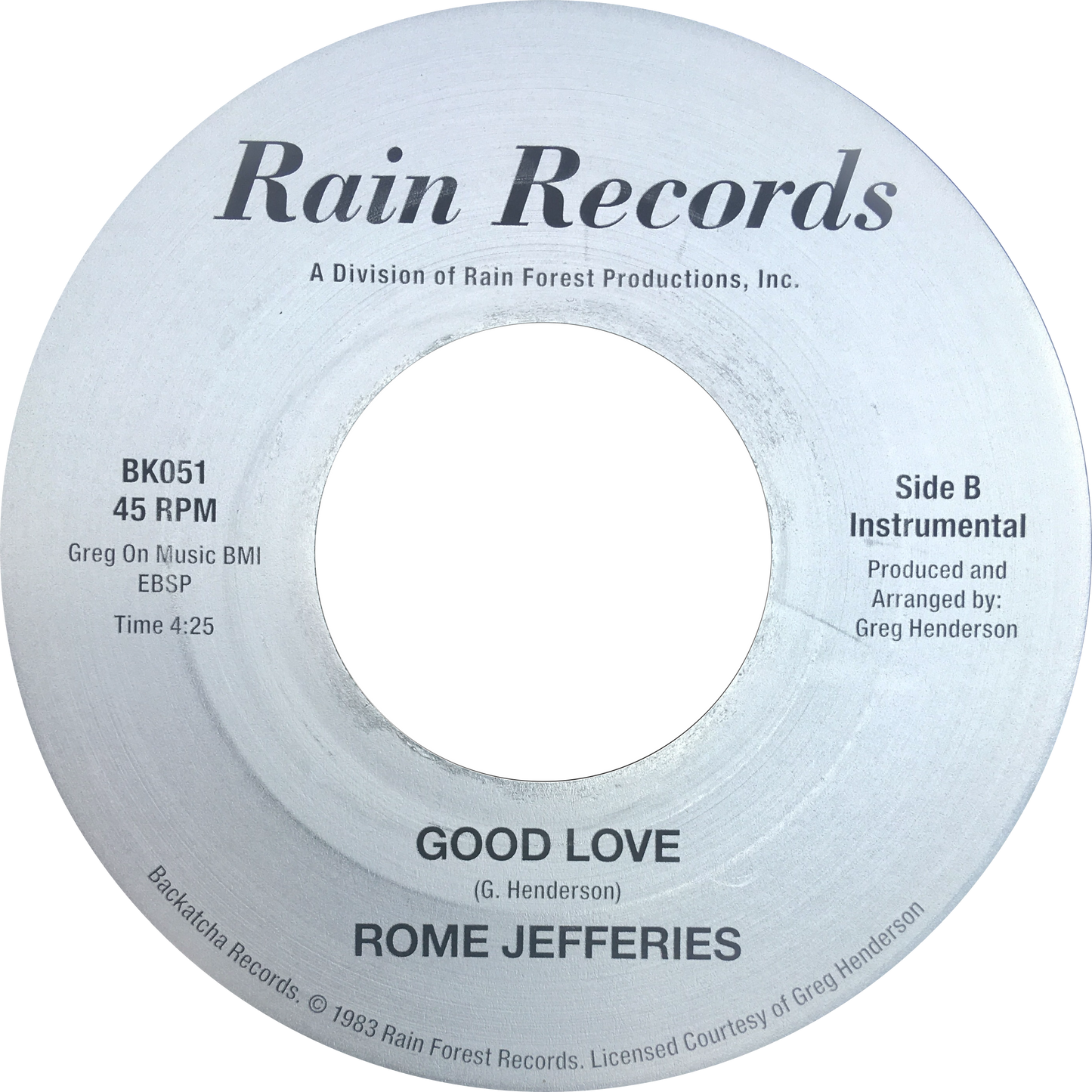 Rome Jefferies - Good Love [7" Vinyl]