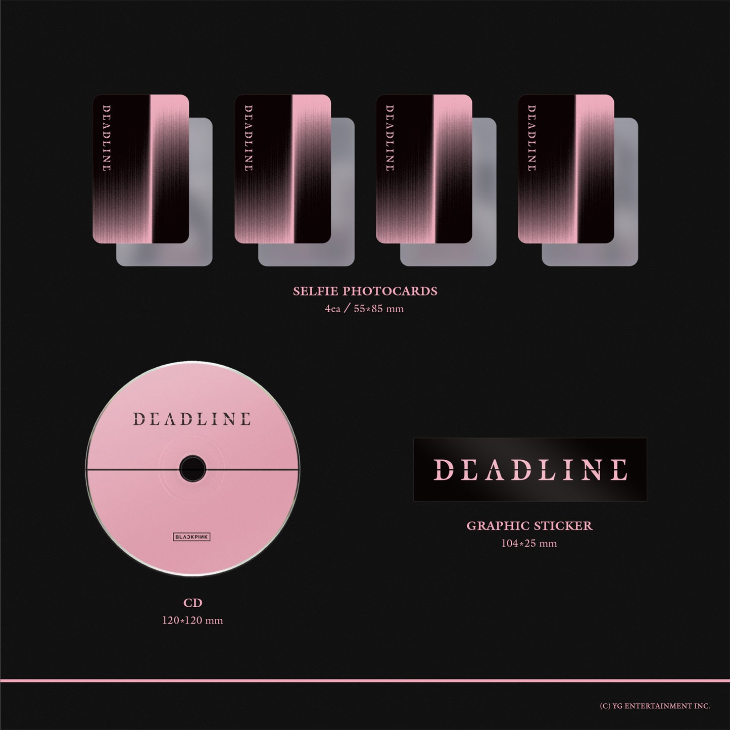 BLACKPINK - BLACKPINK 3rd MINI ALBUM [DEADLINE] (BLACK Ver.) [CD EP]