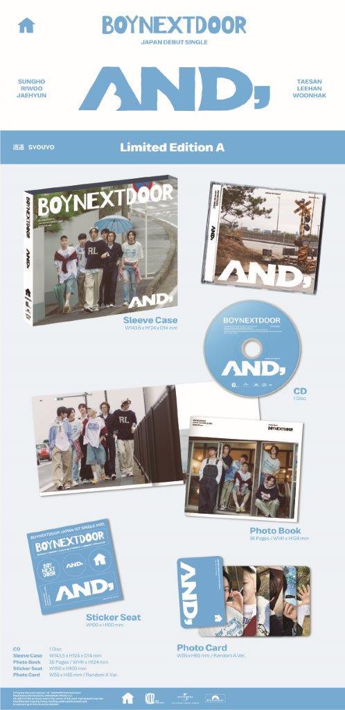 BOYNEXTDOOR - AND, (Limited Edition A) [CD]