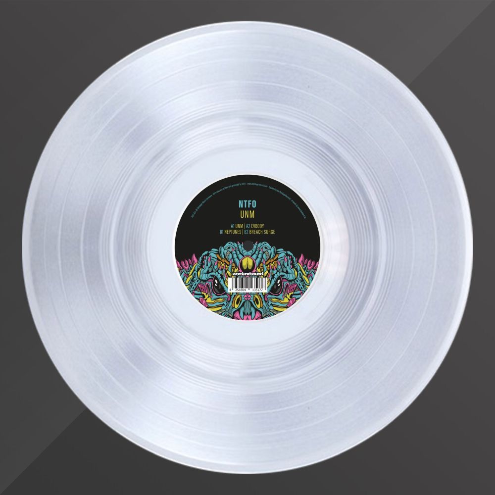 NTFO - UNM (2 VINYL ONLY TRACKS // 180G VINYL), LTD COPIES // CRYSTAL CLEAR VINYL // PRINTED KRAFT