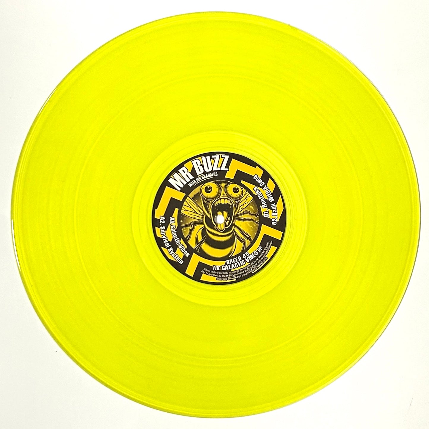 Mr Buzz With Mr Bradders - The Galactic Vibes EP (Yellow Vinyl Version)