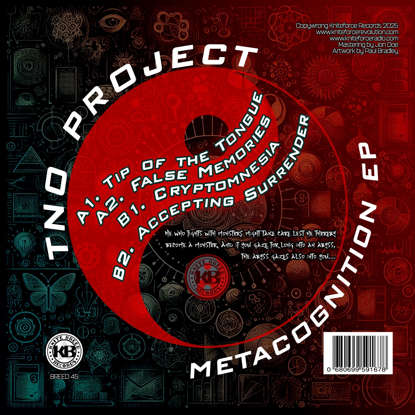 TNO Project - The Metacognition EP (Blue Vinyl Version)