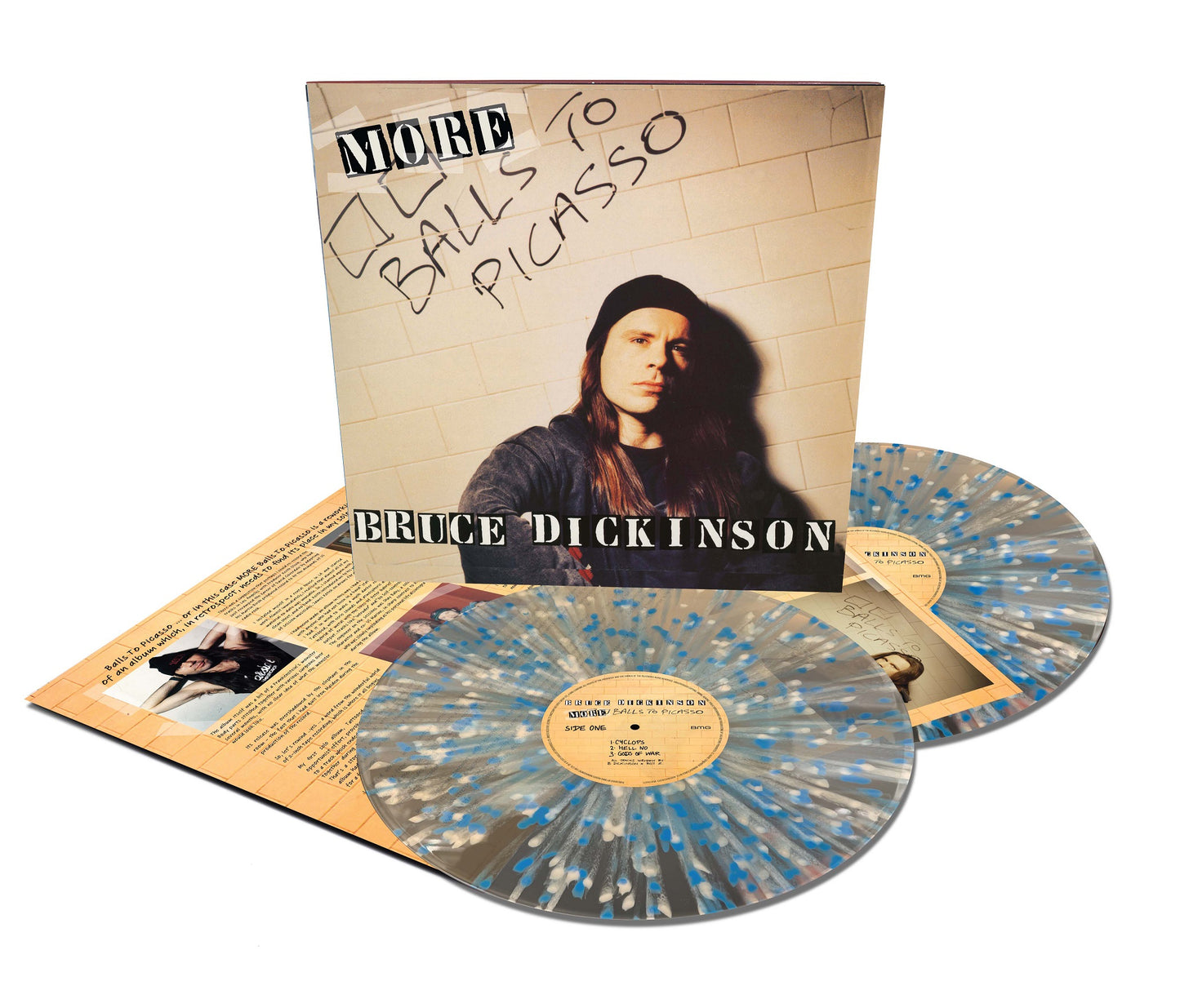 Bruce Dickinson - More Balls To Picasso [Clear, white & blue splatter] (ONE PER PERSON)