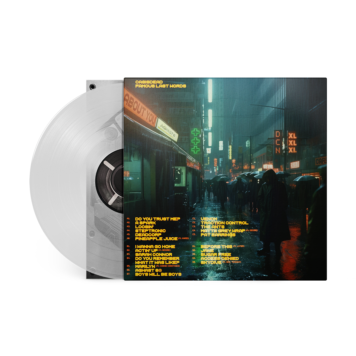 CASISDEAD - Famous Last Words [2LP Clear Vinyl]