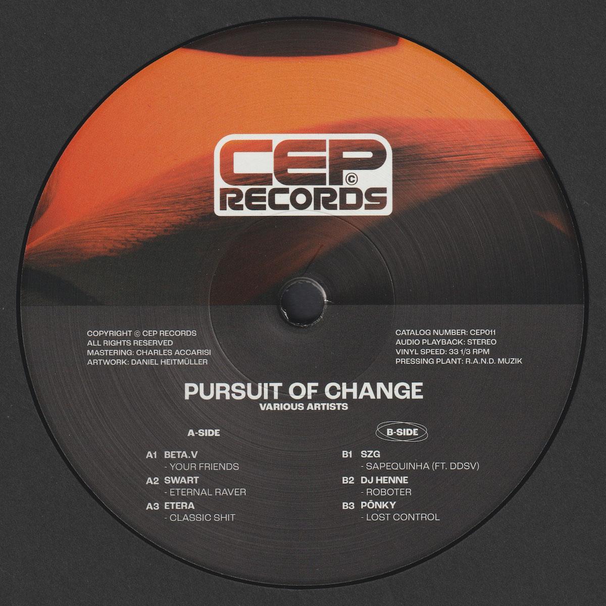 Various Artists - Pursuit Of Change [printed sleeve]