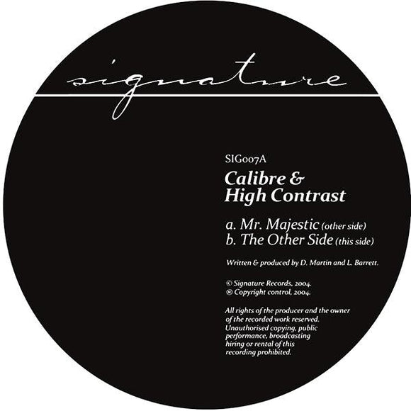 Calibre & High Contrast - Mr Majestic [Repress]