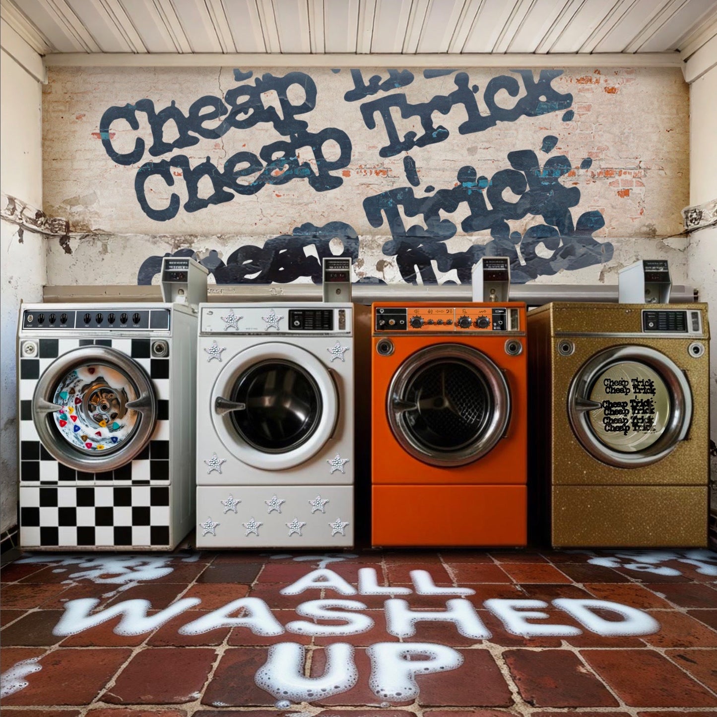 Cheap Trick - All Washed Up [Clear with Orange & Blue Marble LP]