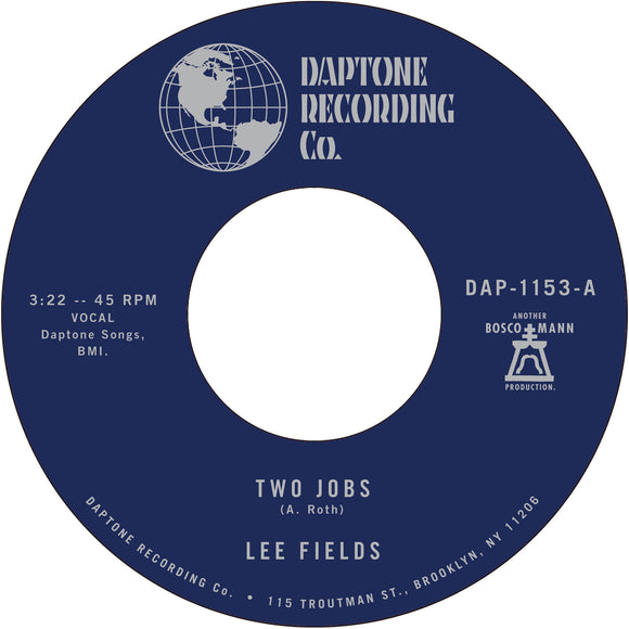 LEE FIELDS - TWO JOBS b/w SAVE YOUR TEARS FOR SOMEONE NEW [7