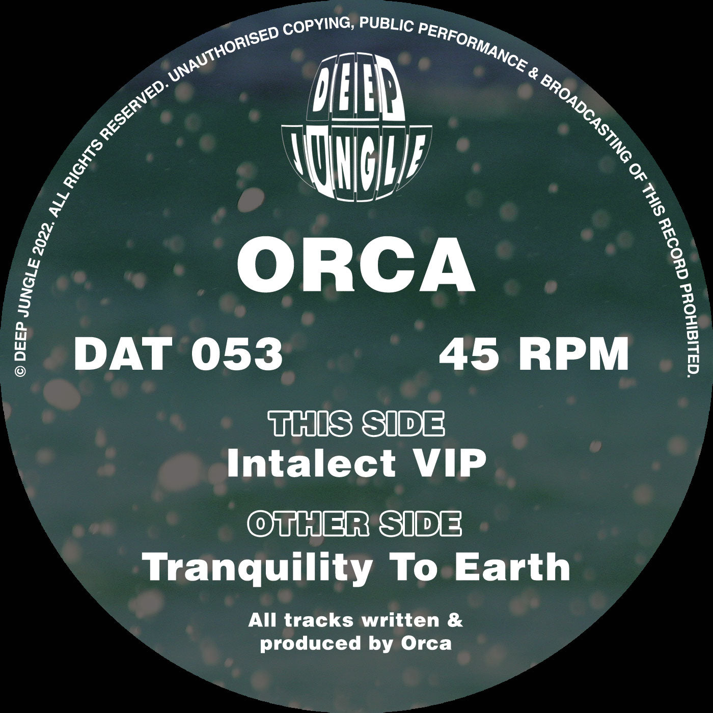 Orca - Tranquility To Earth/Intalect VIP EP