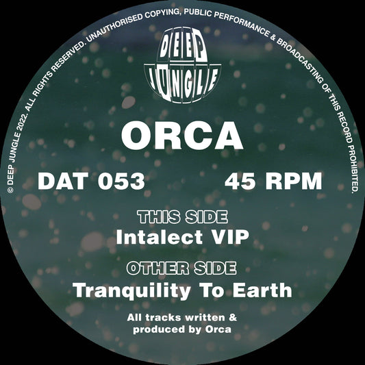 Orca - Tranquility To Earth/Intalect VIP EP